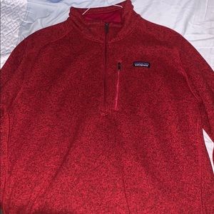 Red Patagonia Quarter Zip